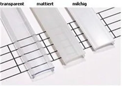 Produktbild von 6502 ALU ABDECKUNG einclipsbar 100 cm für 16 mm  Profile milchig