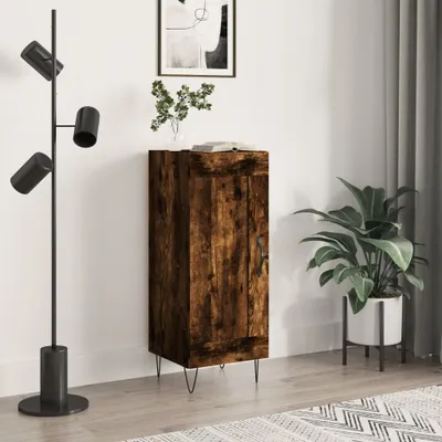 Produktbild von The Living Store Sideboard Räuchereiche 34,5x34x90 cm Holzwerkstoff