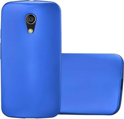 Produktbild von Cadorabo Schutzhülle für Motorola MOTO G2 Hülle in Blau Handyhülle TPU Silikon Etui Cover Case