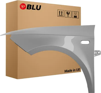 Immagine prodotto di BLU Parafango compatibile con Seat Ibiza (6J - IV 4. Generation) LS7Y Sinistra Silber Grau Luna | 2008-2017 | Anteriore | Verniciato | Pronto per il montaggio | Zincato