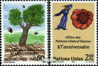 Produktbild von Briefmarken UNO - Genf 1989 Mi 178-179 (kompl.Ausg.) gestempelt Wiener Büro