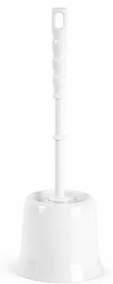 Produktbild von Toilettenburste - mit Halter - weiss - Kunststoff - Toilettenburste - 37 cm