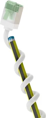Produktbild von Ultraflexibles Cat.8.1 Patchkabel slim, U/FTP (weiß, 2 Meter, extrakurze Stecker)
