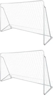 Produktbild von Fußball-Tornetze 2 Stück 240 x 90 x 150 cm Stahl