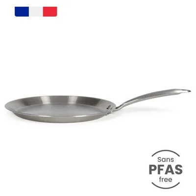 Image de Crépière Inox 28 cm MEP164 LIVOO Tous Feux dont Induction