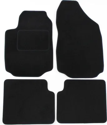 Image de Tapis De Sol Noir Velours Pour Fiat Stillo 2001-2007 4pcs, Ajustement précis, Base Antidérapante, Renforcée dans la Zone de la Pédale