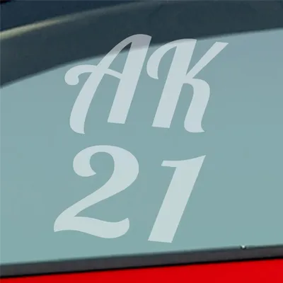 Produktbild von Auto Aufkleber AK21 Abschluss Klasse 2021 9x13 cm Milchglas Sticker Heckscheibenaufkleber