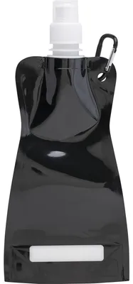 Produktbild von Wasserflasche/Getrankeflasche faltbar - schwarz - Kunststoff - 420 ml