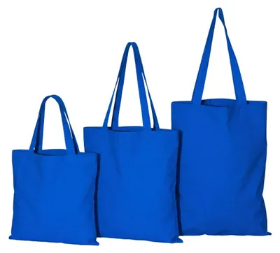 Zdjęcie produktu dla Zestaw 10 torb shopper wykonanych z bawełny, nadających się do wielokrotnego użytku