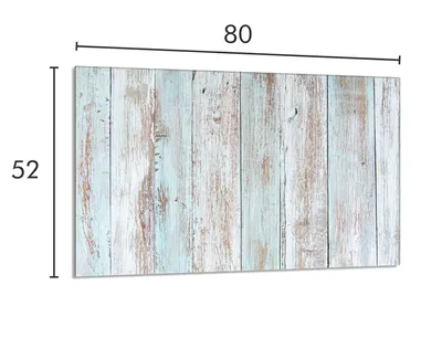 Imagen del producto de Placa protectora de vidrio para estufa, 80x52 cm, madera