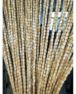 Produktbild von Bambusperlenvorhang Türvorhang Raumteiler Insektenschutz 110 Stränge 110x200cm