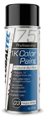 Productafbeelding van Zwarte Acrylverf Spray voor Binnen en Buiten - 400 ml