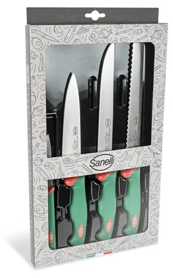 4-teiliges Kochmesserset – Kochmesser, Brotmesser, Universalmesser, Schälmesser