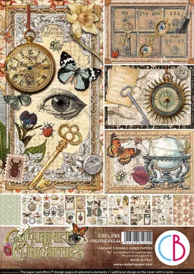 Produktbild von CIAO BELLA Satz 8 Stk  doppelseitigen Scrapbooking Papier A4 - Majestic Dream