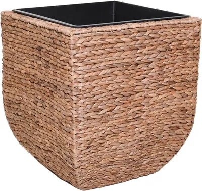 Immagine prodotto di Vaso da fiori ASIA in giacinto d'acqua naturale 25x25x31 cm