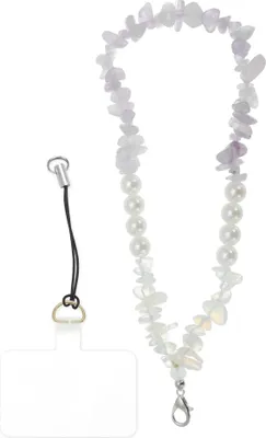 Produktbild von Handy-Kette Handy-Anhänger Perlen Kunstperlen Handy-Armband Universelles Handy-Armband Lila