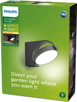 Immagine prodotto di Applique a LED per esterni Philips 8719514477254 Mimosa IP44 7W 630lm 2700K antracite