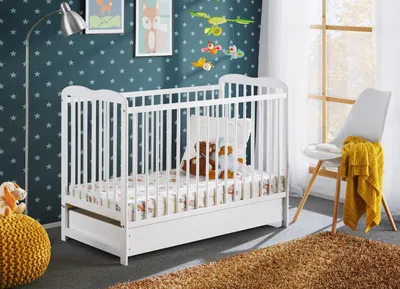 Immagine prodotto di Mobili moderni, design per lettini per bambini, letto bianco, arredamento per camerette