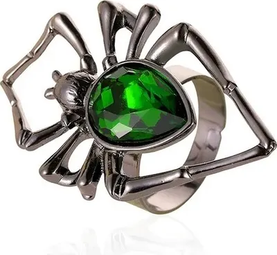 Image de Bague SP-29888 - Élégance Noir et Vert KP29888