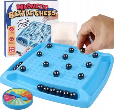 Produktbild von DYMEXSHOP | Magnetische Schachspiel - 30 Kugeln - Strategisches Familienspiel - Spaß für Alle