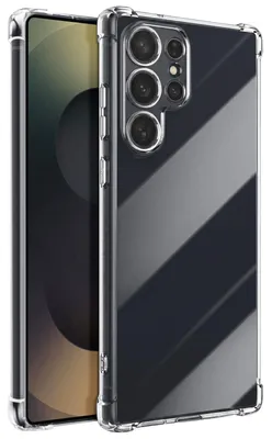 Produktbild von Mayaxess, Silikonhülle für Galaxy S25 Ultra mit Stoßfesten Verstärkten Ecken, Transparent