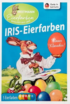 Produktbild von Heitmann Eierfarben IRIS Ostern Eier färben Ostereier bemalen 5 Farben Tabletten