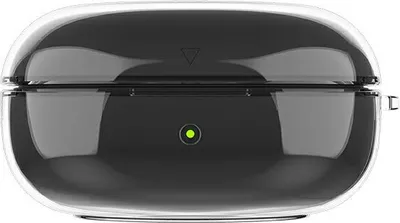 A transparent case for Samsung Galaxy Buds.