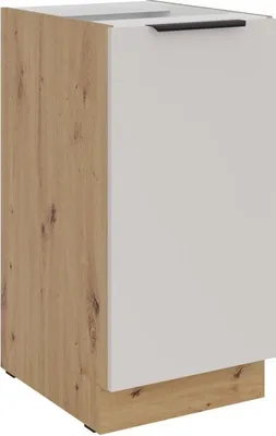 Produktbild von Unterer Eintürschrank NICOLLA – Breite 40 cm, Kaschmir/Artisan Eiche