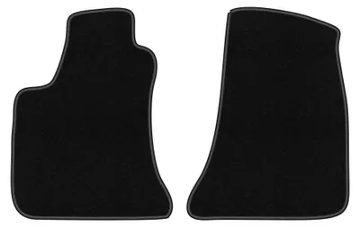 Imagen del producto de Alfombrillas delanteras de moqueta punzonada para Lancia Thema II 2011-2014 (sedán) – 2 piezas, negras, a medida – Wielganizator BASIC