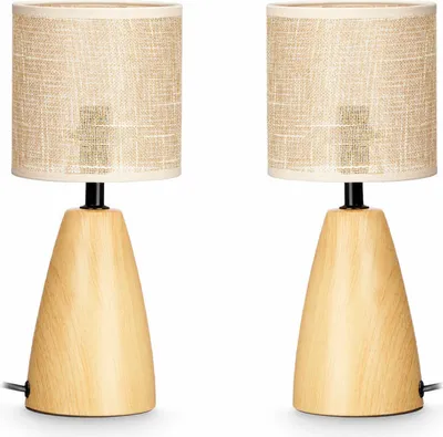 Obrázek produktu pro Stolní lampa hnědá 60 W 2 kusy