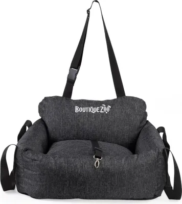 Obrázek produktu pro Autosedačka pro psy | Autosedačka pro psy, zadní sedadlo, přední sedadlo | Polyester | Velikost: 55 x 65 cm | Barva: černá
