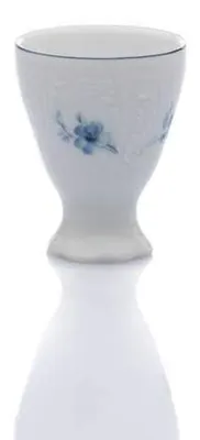 Produktbild von Kalíšek na vejce na nožce, český porcelán, Bernadotte, modré růžičky, Thun, 6 cm