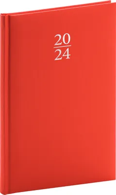Obrázok produktu pre Týždenný diár Capys 2024, červený