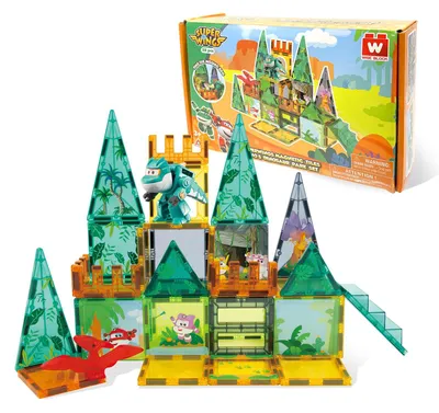 Productafbeelding van Super Wings Magnetische bouwstenen speelgoed, 38 stuks, STEM magnetische bouwstenen