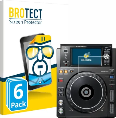 Produktbild von 6x Für Pioneer XDJ -1000MK2 Schutzfolie BROTECT Displayschutz Display Schutz Folie Klar Transparent