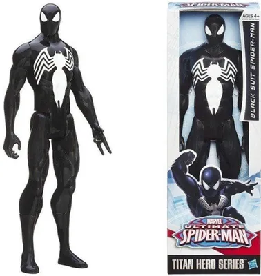 Immagine prodotto di Spiderman Tuta nera Titan Hero Figurka 30 cm SLEVA