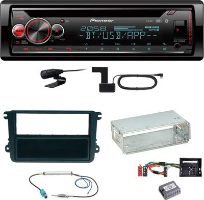 Produktbild von Pioneer DEH-S720DAB Bluetooth USB MP3 Einbauset für Seat Leon Altea XL Alhambra