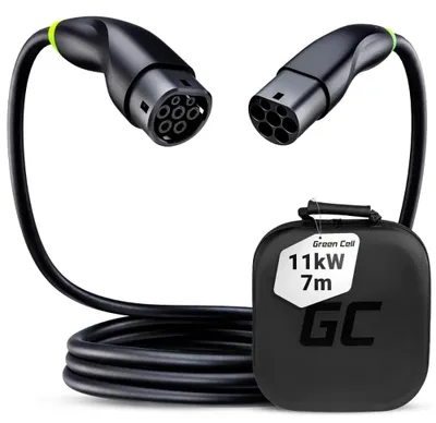 Immagine prodotto di Green Cell EVKABGC02 electric vehicle charging cable Black Type 2 3 7 m