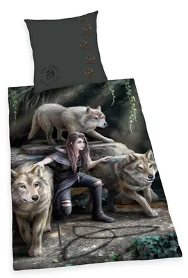 Productafbeelding van "Anne Stokes" beddengoed, 100% katoen (renforcé), 80x80 cm + 135x200 cm