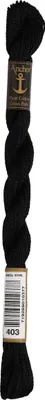 Produktbild von Anchor Perlgarn Stärke 5 4585000-00403 schwarz Stickgarn, 100 % Baumwolle, 5g Strängchen