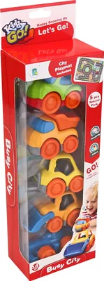 Imagen del producto de Kiddy Go! Set de 5 coches con alfombrilla de ciudad