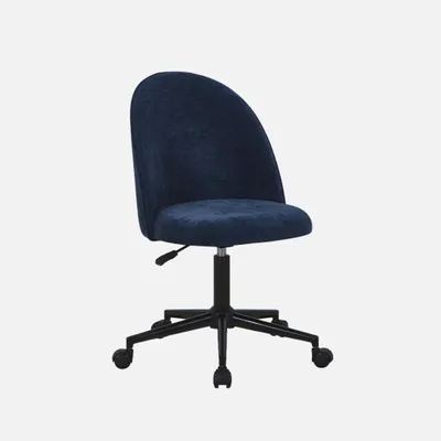 Produktbild von sweeek - Bürostuhl mit Rollen und Stoffbezug - Blau