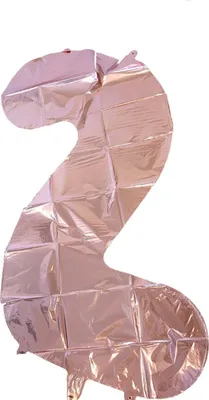 Produktbild von Jumada's – Festlicher Ballon zum 2. Geburtstag – Roségold – 80 cm groß – Nummer 2