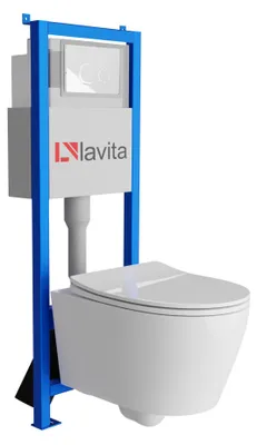 Produktbild von LAVITA WC-Set PRAIA LAV 101 LAV 200.4.1 spülrandlos Weiß