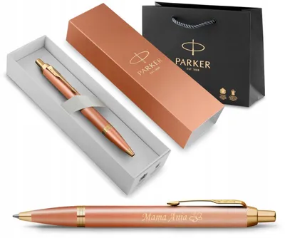 Produktbild von Parker IM Rituals Orange Kugelschreiber mit Gravur Gold