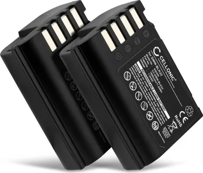 Image de CELLONIC 2x Batterie pour Appareil photo Compatible avec Panasonic Lumix GH5, Lumix G9, Lumix GH5S, DMW-BLK22 - (1600mAh, 7.4V)