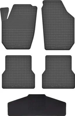 Produktbild von Gummi Fußmatten Set Für: Volvo  C70 I (1997-2005) Gummimatten Schwarz