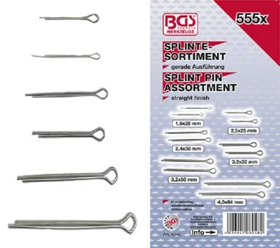 Immagine prodotto di Assortimento di coppiglie, 555 pezzi.