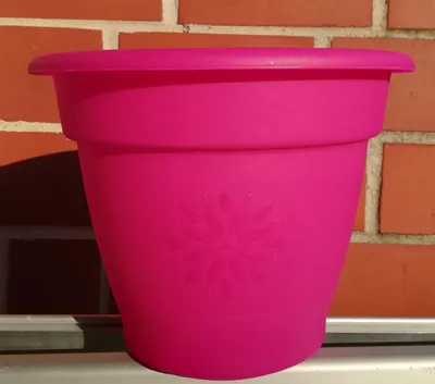 Produktbild von alpfa 852178 Blumenkübel Sydney mit Dekor 23 x 19 cm - berry