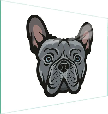 Image de Planche à découper en verre 40x30 chien